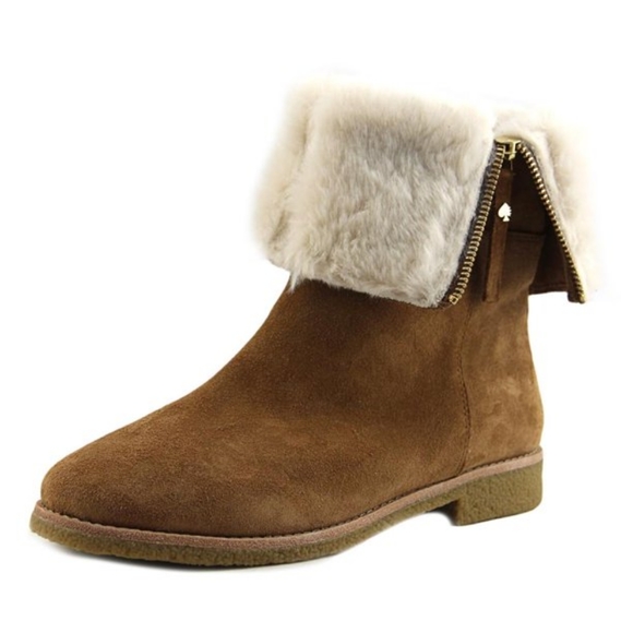 Kate Spade Baja Women Round Toe Suede Brown Boot Sz 8. New without box - Picture 1 of 9